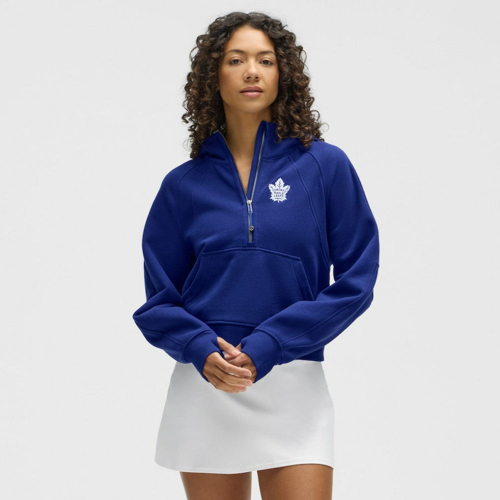 Toronto Maple Leafs lululemon Women's Scuba Oversized Half-Zip Hoodie - Larkspur | US 203175767
