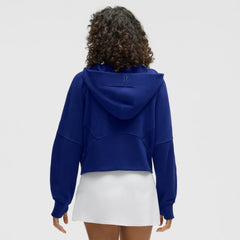 Toronto Maple Leafs lululemon Women's Scuba Oversized Half-Zip Hoodie - Larkspur | US 203175767