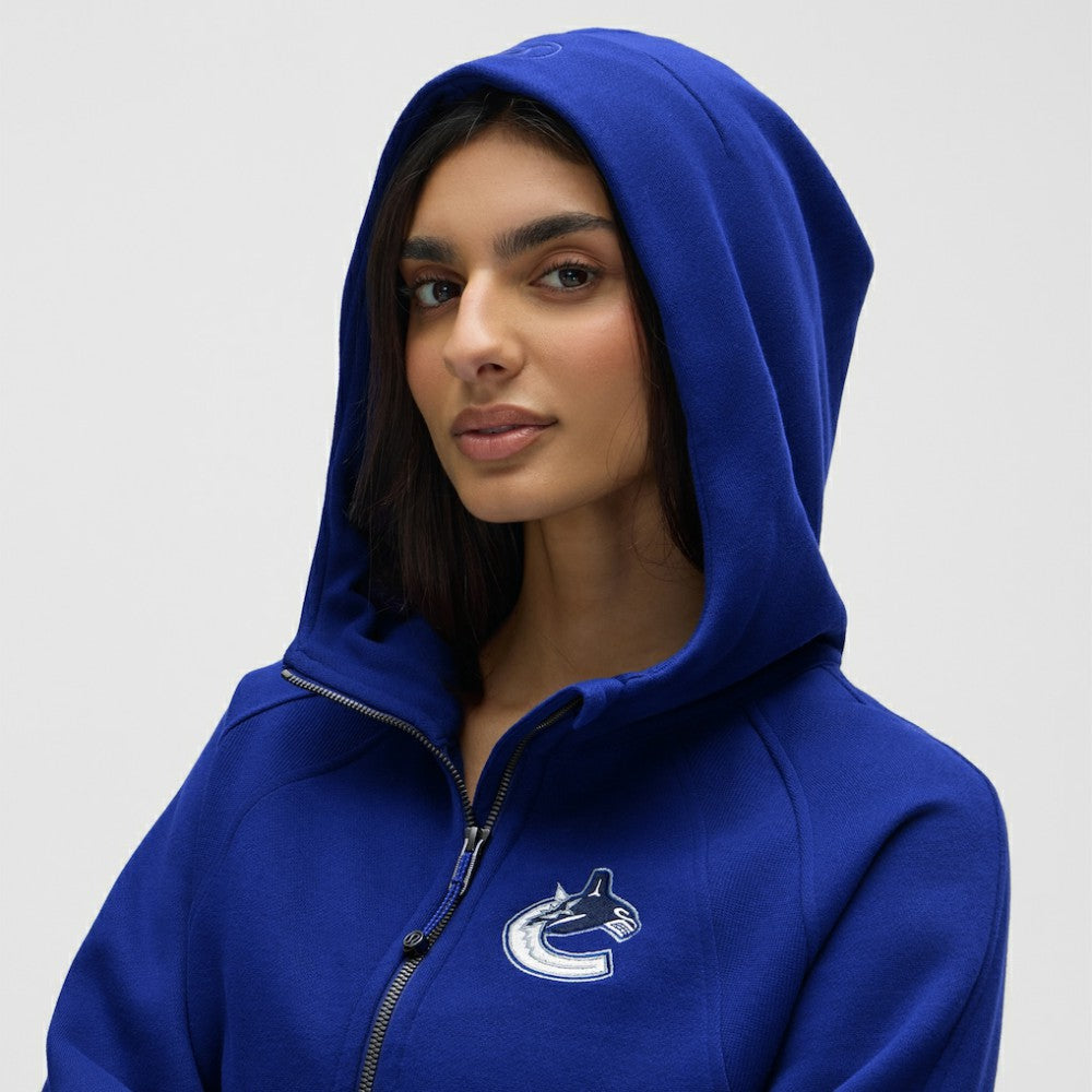 Vancouver Canucks lululemon Women's Scuba Oversized Half-Zip Hoodie - Larkspur | US 203175769