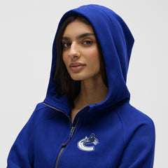 Vancouver Canucks lululemon Women's Scuba Oversized Half-Zip Hoodie - Larkspur | US 203175769