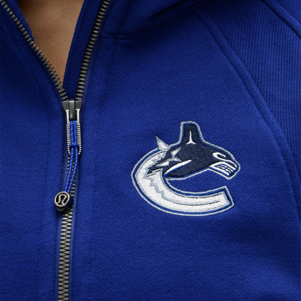 Vancouver Canucks lululemon Women's Scuba Oversized Half-Zip Hoodie - Larkspur | US 203175769