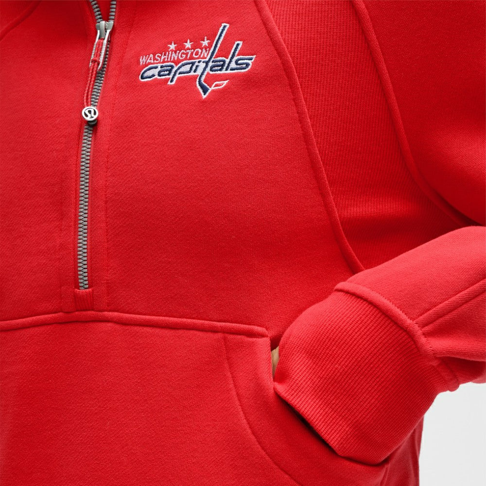 Washington Capitals lululemon Women's Scuba Oversized Half-Zip Hoodie - True Red | US 203175771