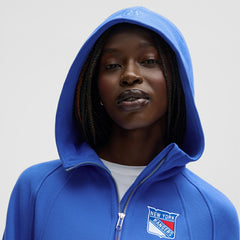 New York Rangers lululemon Women's Scuba Oversized Half-Zip Hoodie - Blue | US 203175773