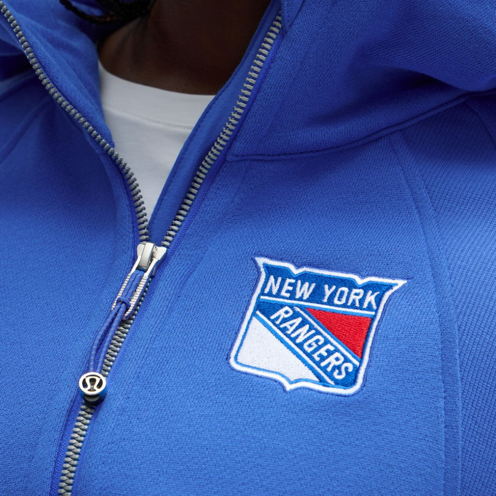 New York Rangers lululemon Women's Scuba Oversized Half-Zip Hoodie - Blue | US 203175773
