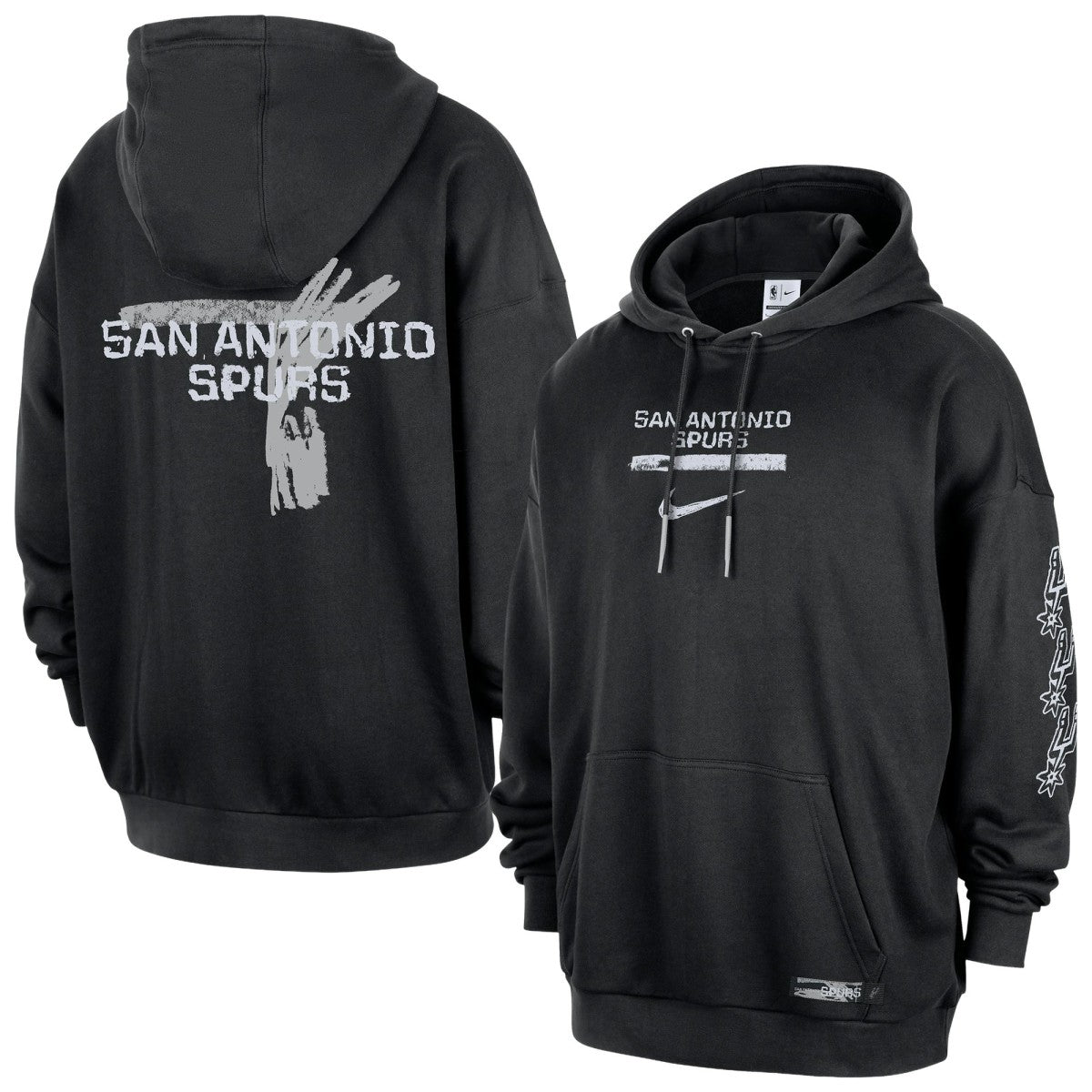 San Antonio Spurs Courtside Club Premium Hoodie Black - Nike outlet