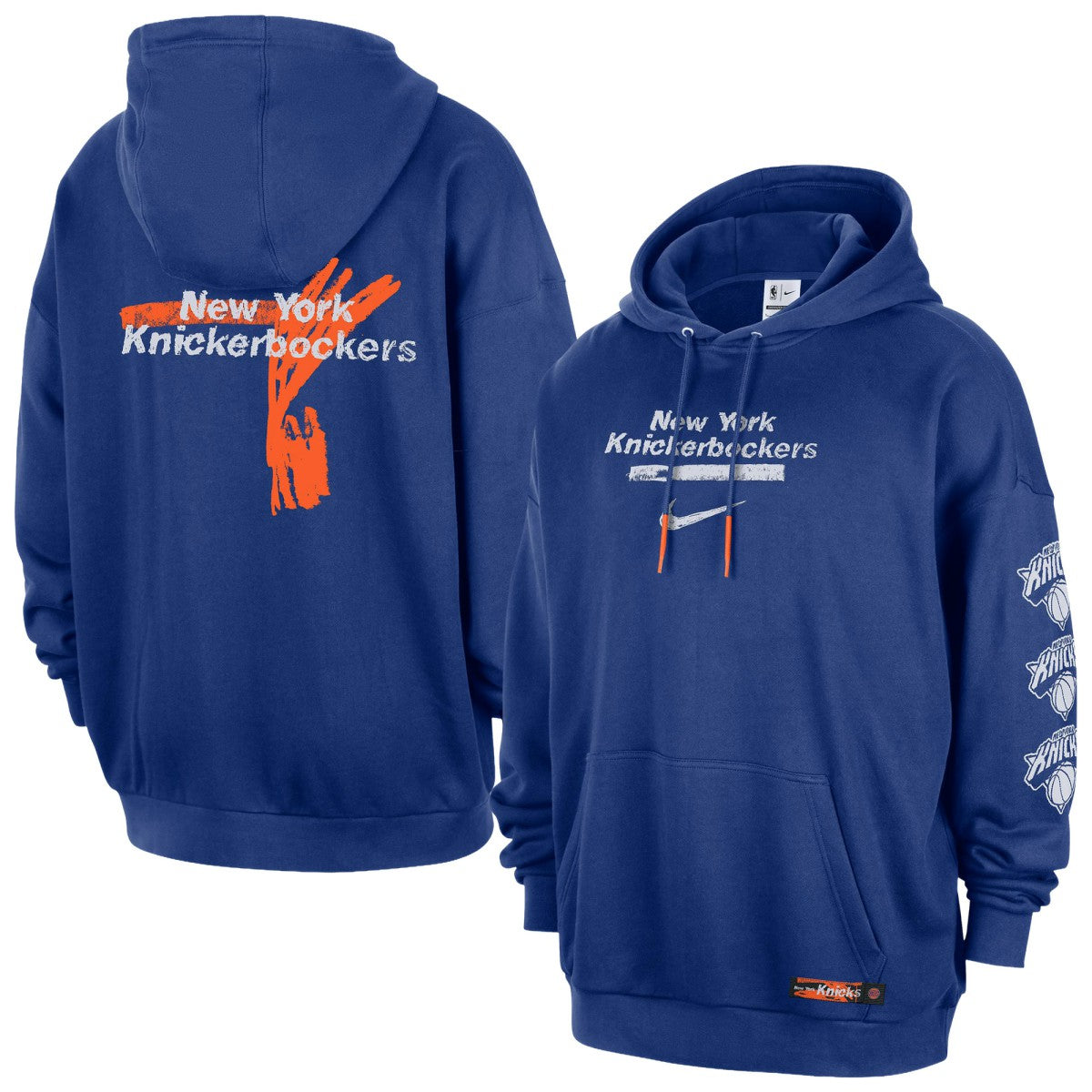 New York Knicks Courtside Club Premium Hoodie Blue - Nike