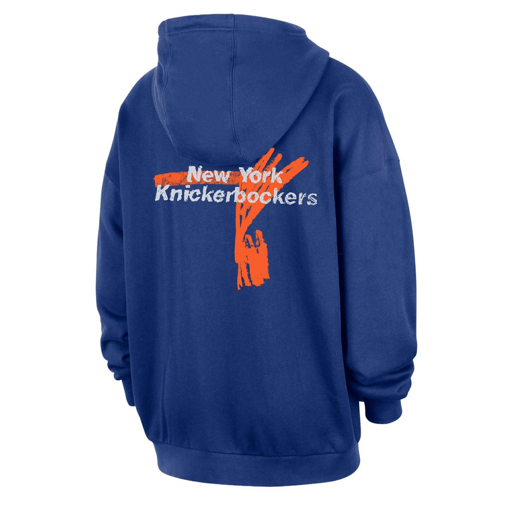 New York Knicks Courtside Club Premium Hoodie Blue - Nike