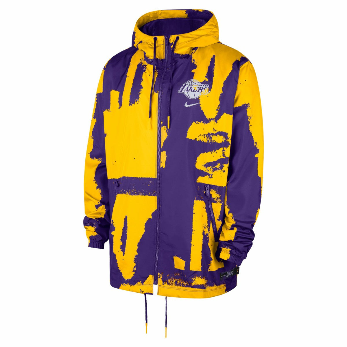 Los Angeles Lakers Unisex Courtside Club Premium Woven Full-Zip Hooded Jacket Purple - Nike