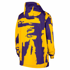 Los Angeles Lakers Unisex Courtside Club Premium Woven Full-Zip Hooded Jacket Purple - Nike