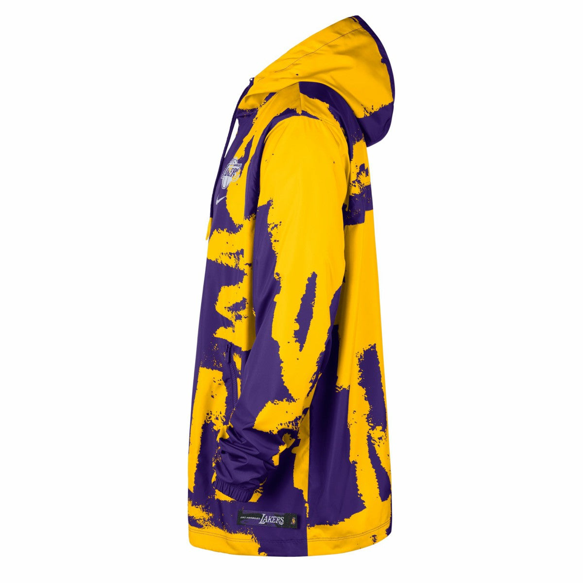 Los Angeles Lakers Unisex Courtside Club Premium Woven Full-Zip Hooded Jacket Purple - Nike