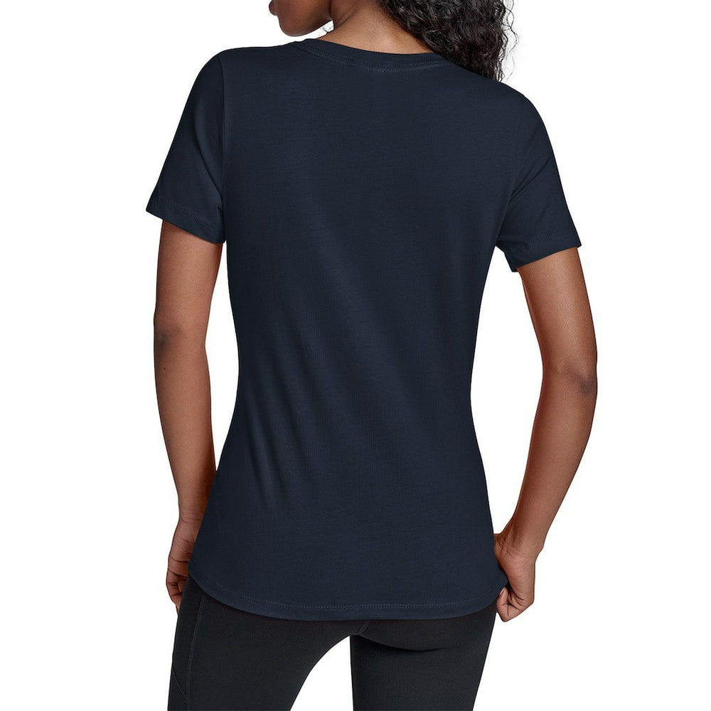 Dallas Cowboys Starter Women's Groovy Script V-Neck T-Shirt - Navy T-shirts
