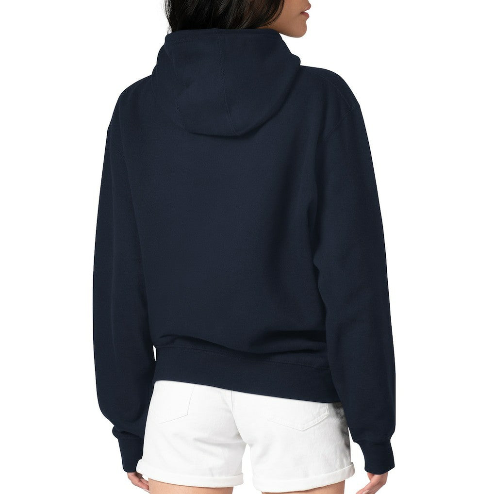 Chicago Bears Starter Women's Groovy Script Pullover Hoodie - Navy Hoodies