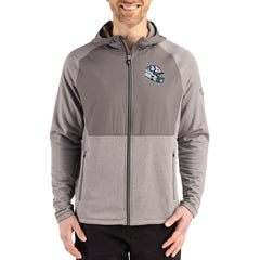 Indianapolis Colts Cutter & Buck Peshastin Eco Fleece Recycled Raglan Full-Zip Tri-Blend Hybrid Jacket - Heather Gray Jackets