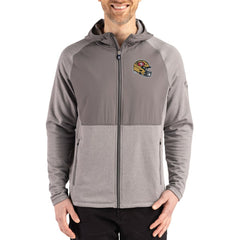 San Francisco 49ers Cutter & Buck Peshastin Eco Fleece Recycled Raglan Full-Zip Tri-Blend Hybrid Jacket - Heather Gray Jackets