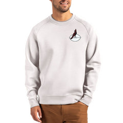 Arizona Cardinals Cutter & Buck Throwback Roam Recycled Raglan Pullover Sweatshirt - Gray Pullover