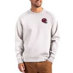 Kansas City Chiefs Cutter & Buck Helmet Roam Recycled Raglan Pullover Sweatshirt - Gray Pullover