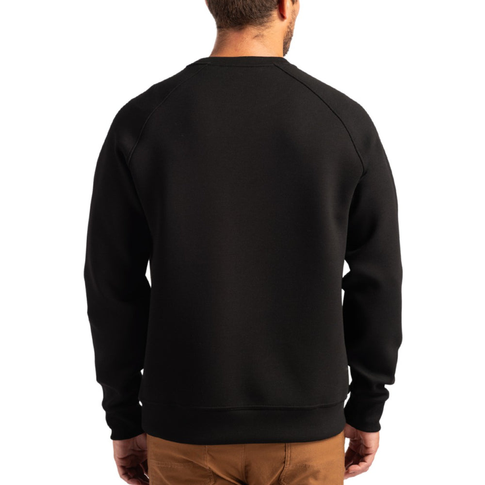 Tampa Bay Buccaneers Cutter & Buck Throwback Roam Recycled Raglan Pullover Sweatshirt - Black Pullover