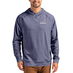 Chicago Bears Cutter & Buck Adapt Americana Knit Recycled Raglan Pullover Hoodie - Heather Navy Hoodies