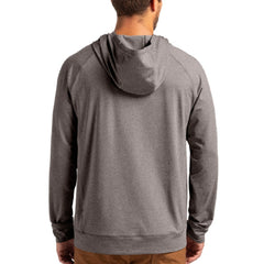 Philadelphia Eagles Cutter & Buck Adapt Knit Recycled Raglan Pullover Hoodie - Heather Gray Hoodies