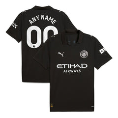Manchester City 2025/26 Away Replica Custom Jersey Black - Puma outlet