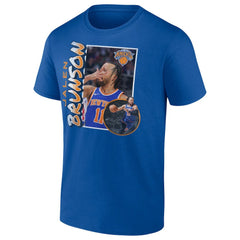 Jalen Brunson New York Knicks '90s Player Graphic T-Shirt Blue outlet