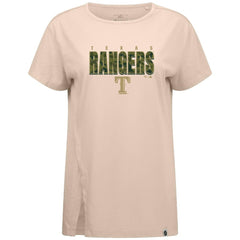 Texas Rangers Levelwear Women's Influx Protect W T-Shirt - Khaki T-shirts