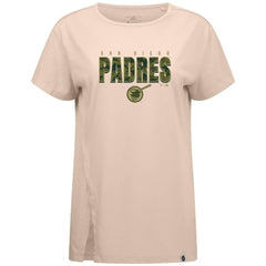 San Diego Padres Levelwear Women's Influx Protect W T-Shirt - Khaki T-shirts