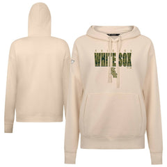 Chicago White Sox Levelwear Women's Adorn Protect W Pullover Hoodie - Khaki Hoodies
