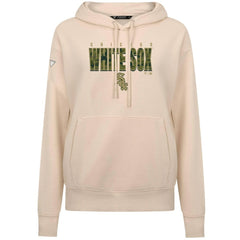 Chicago White Sox Levelwear Women's Adorn Protect W Pullover Hoodie - Khaki Hoodies
