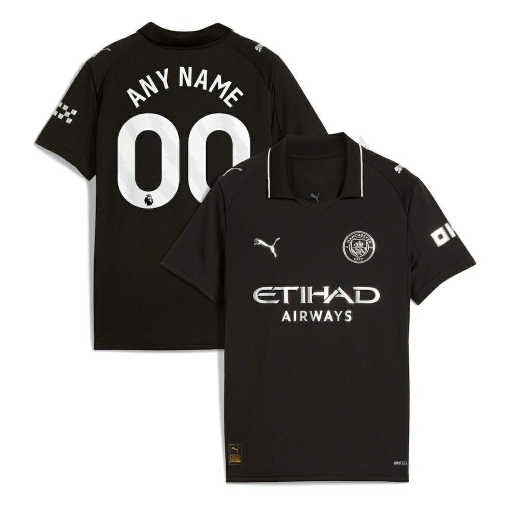 Manchester City Youth 2025/26 Away Replica Custom Jersey Black - Puma sale