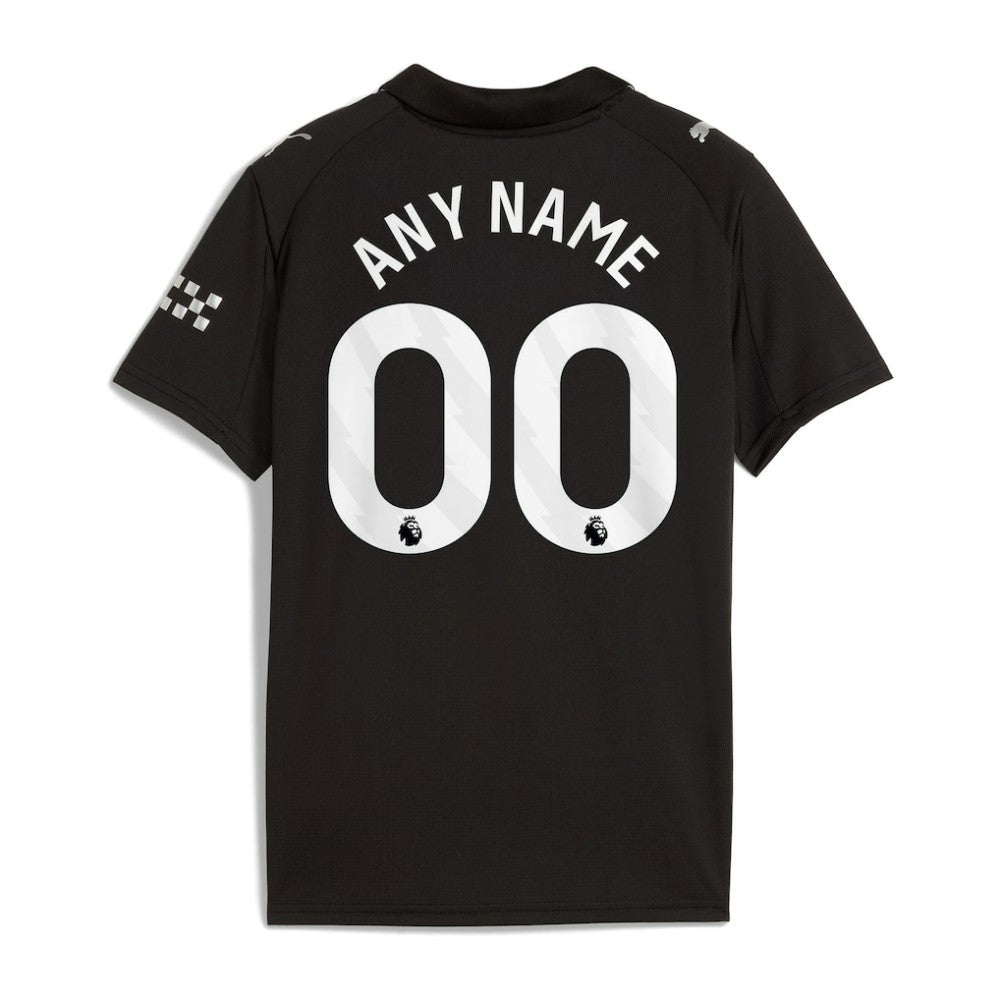 Manchester City Youth 2025/26 Away Replica Custom Jersey Black - Puma sale