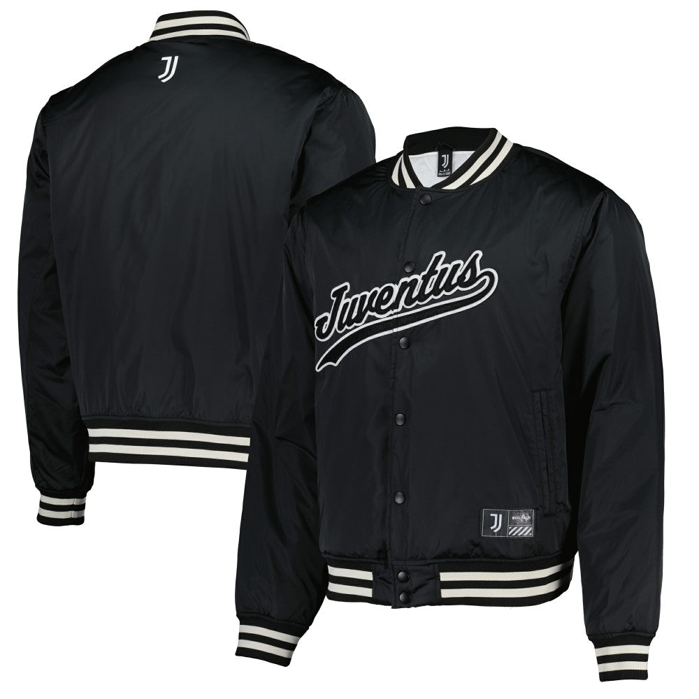 Juventus Collegiate Sateen Full-Snap Jacket Black - Fanatics for sale