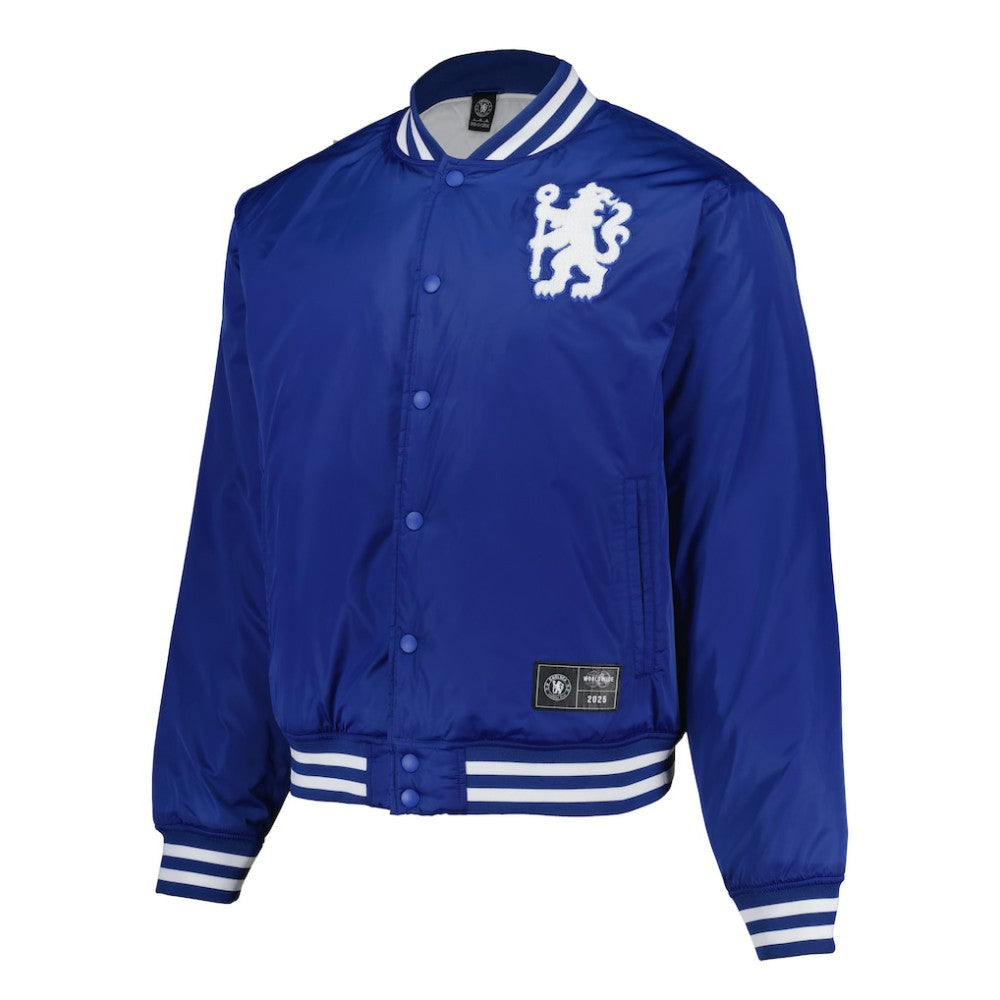 Chelsea Collegiate Sateen Full-Snap Jacket Royal - Fanatics for sale