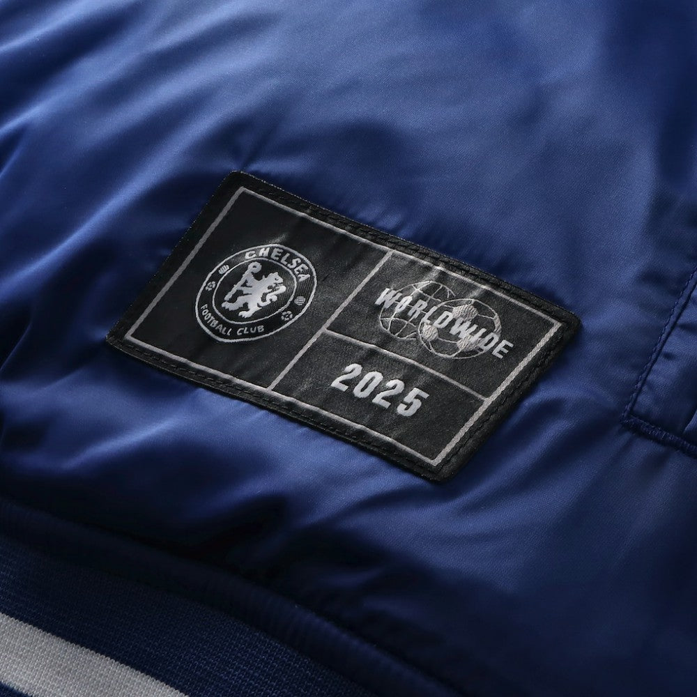 Chelsea Collegiate Sateen Full-Snap Jacket Royal - Fanatics for sale