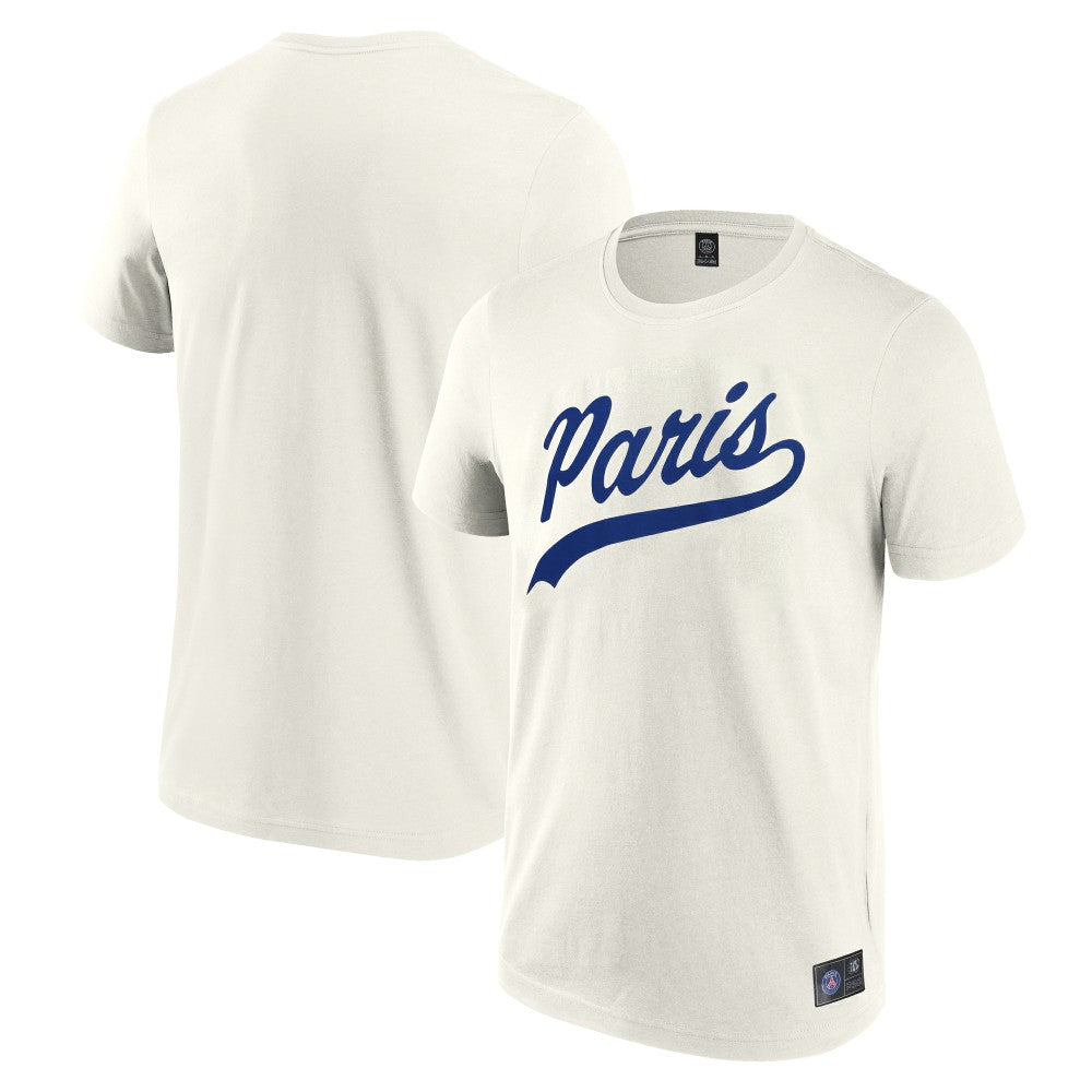 Paris Saint-Germain Collegiate T-Shirt Cream - Fanatics