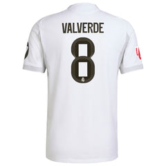 Federico Valverde Real Madrid 2025/26 Home Jersey White - Adidas on sale