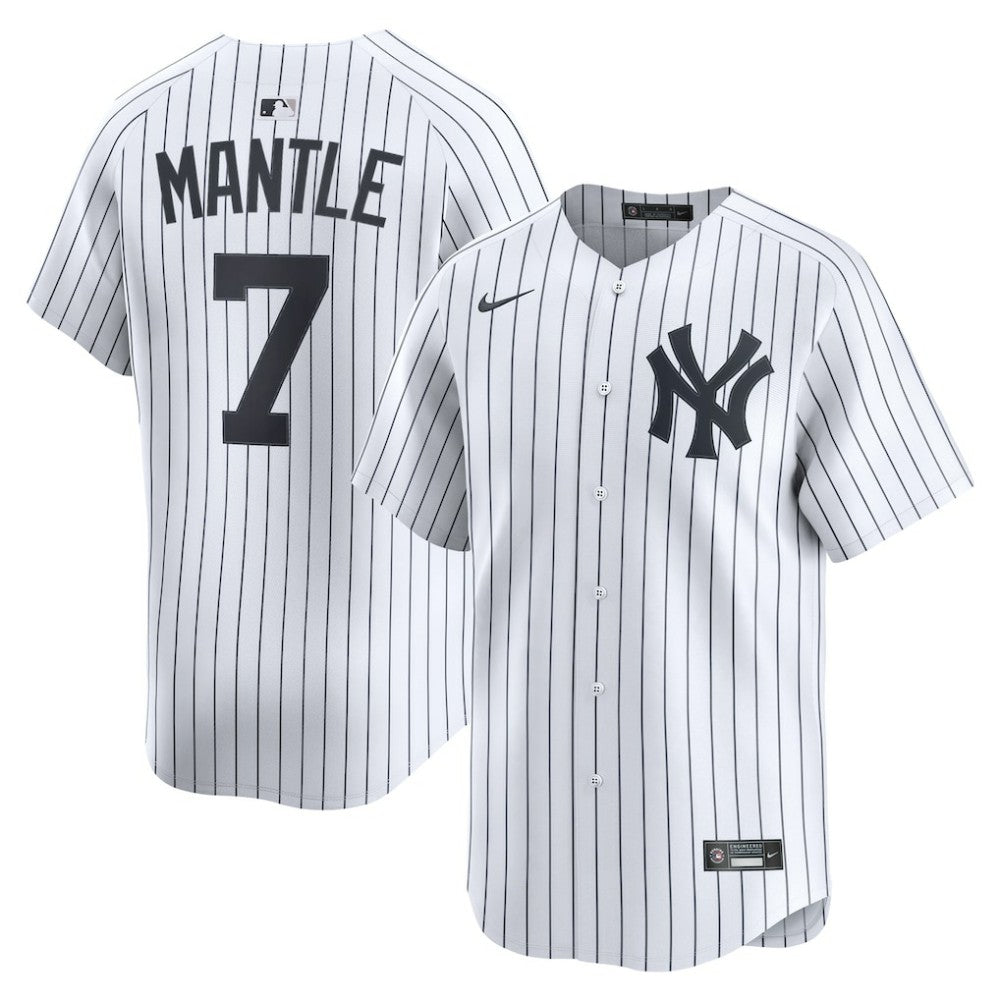 Mickey Mantle New York Yankees Nike Home Limited Player Jersey - White Jerseys