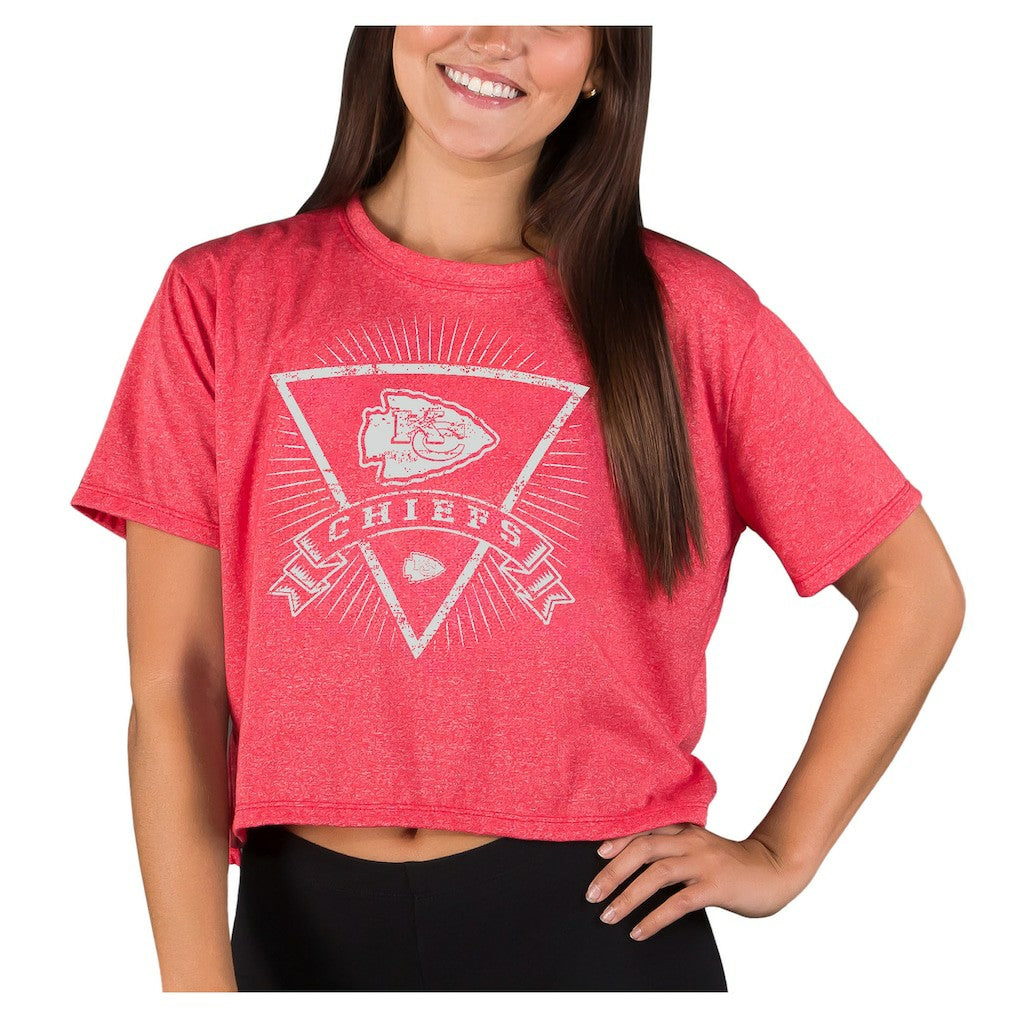 Kansas City Chiefs Concepts Sport Women's Quest Knit Crop Top - Red Tops