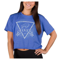 Buffalo Bills Concepts Sport Women's Quest Knit Crop Top - Royal Tops