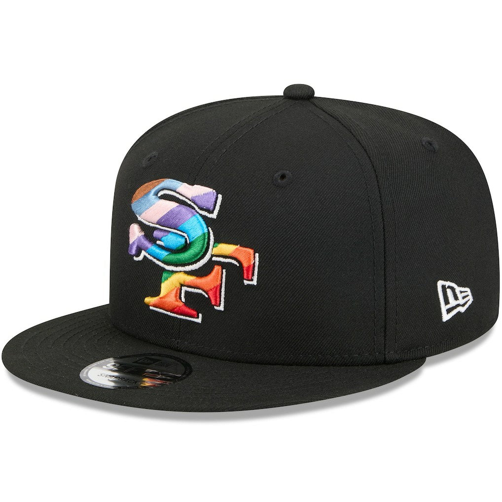 San Francisco 49ers New Era Pride 9FIFTY Snapback Hat - Black Hats