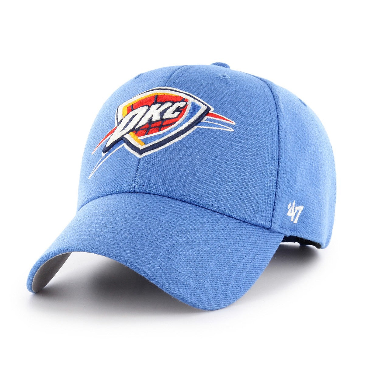 Oklahoma City Thunder '47 Core Logo MVP Adjustable Hat Blue - 47 brand outlet
