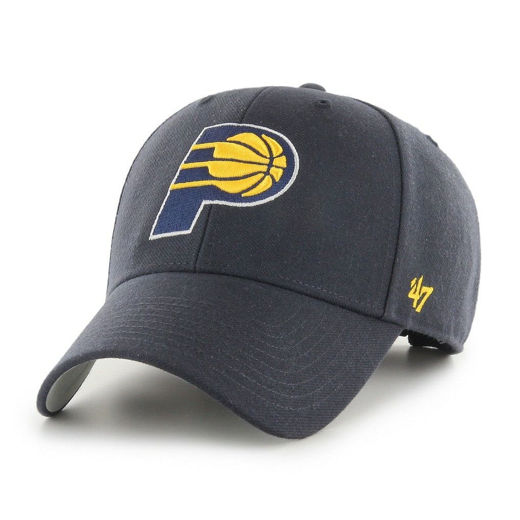 Indiana Pacers '47 Core Logo MVP Adjustable Hat Navy - 47 brand