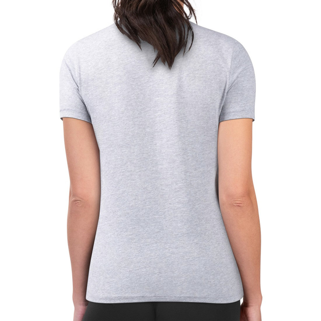 Denver Broncos G-III 4Her by Carl Banks Women's Super-Slim Fit Lightweight Shadow Logo T-Shirt - Gray T-shirts