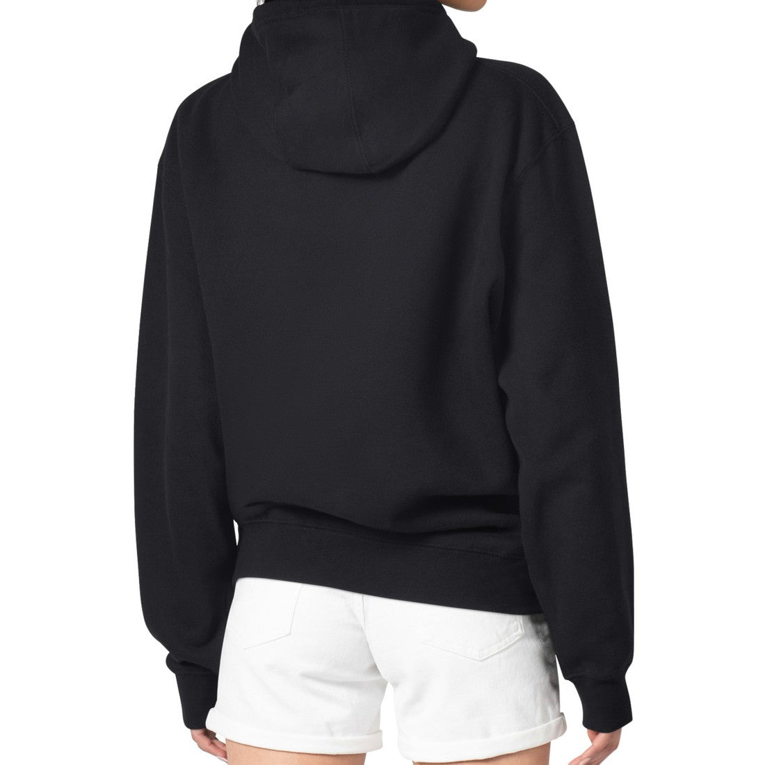 Denver Broncos G-III 4Her by Carl Banks Women's Metallic Print Football Sketch Fleece Pullover Hoodie - Black Hoodies