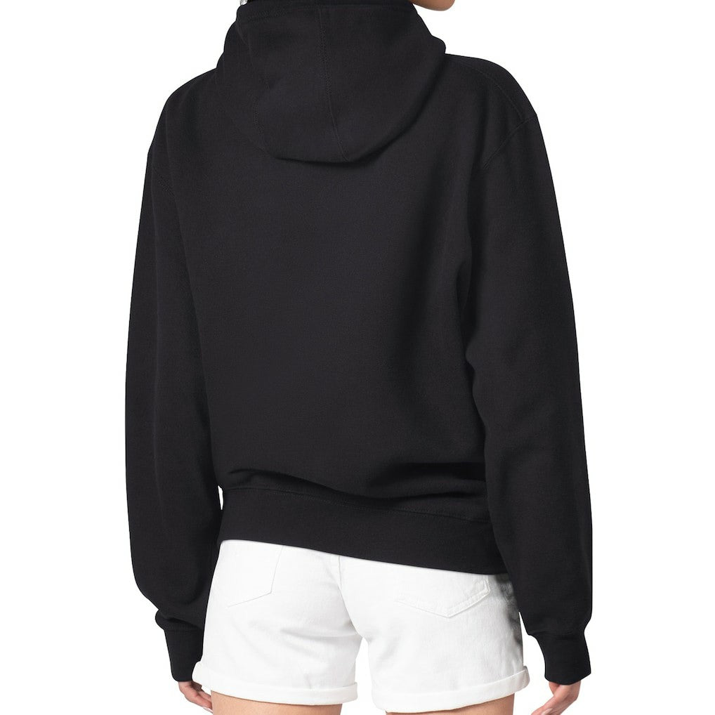 Seattle Seahawks G-III 4Her by Carl Banks Women's Metallic Print Football Sketch Fleece Pullover Hoodie - Black Hoodies