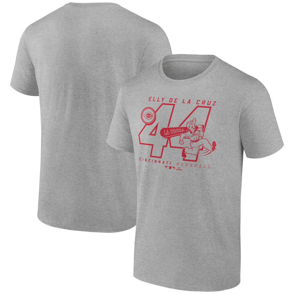 Elly De La Cruz Cincinnati Reds Player Graphic T-Shirt - Heather Gray T-shirts