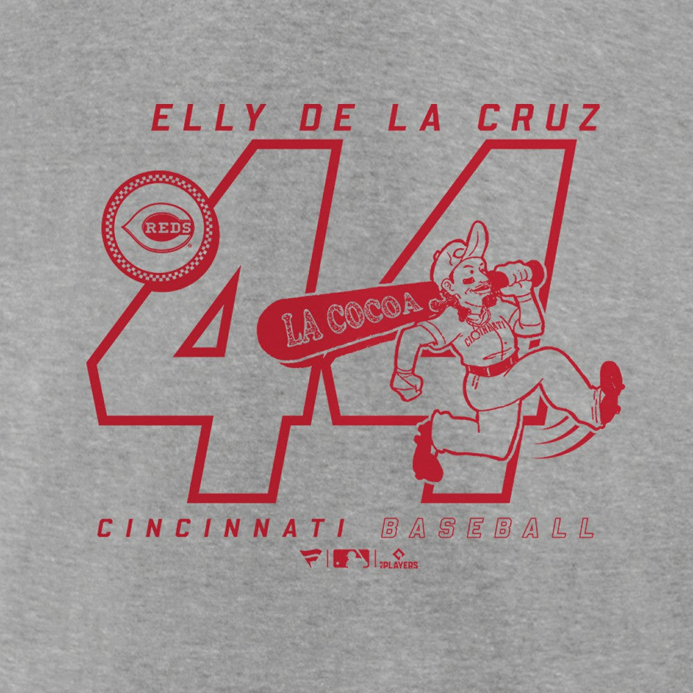 Elly De La Cruz Cincinnati Reds Player Graphic T-Shirt - Heather Gray T-shirts