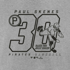 Paul Skenes Pittsburgh Pirates Player Graphic T-Shirt - Heather Gray T-shirts