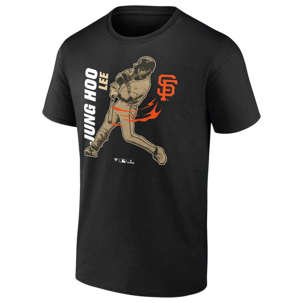 Jung Hoo Lee San Francisco Giants Player Graphic T-Shirt - Black T-shirts