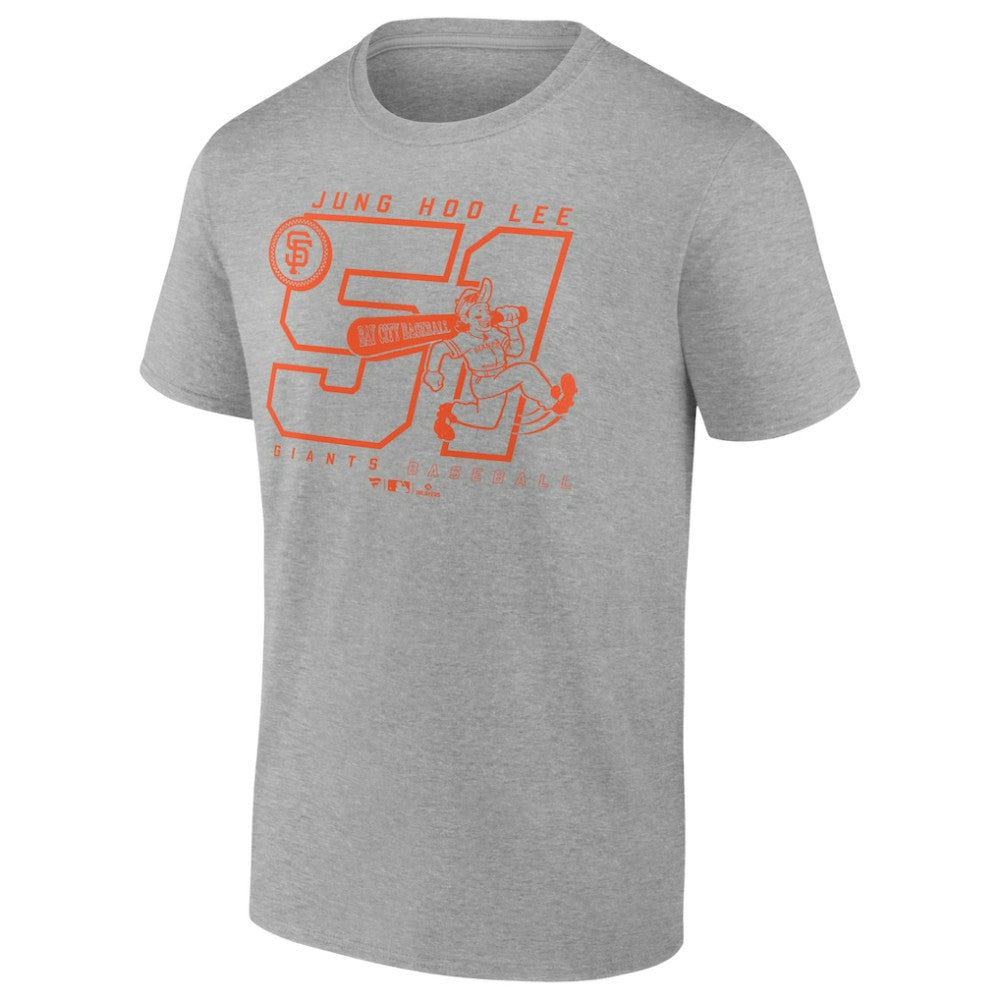Jung Hoo Lee San Francisco Giants Player Graphic T-Shirt - Heather Gray T-shirts
